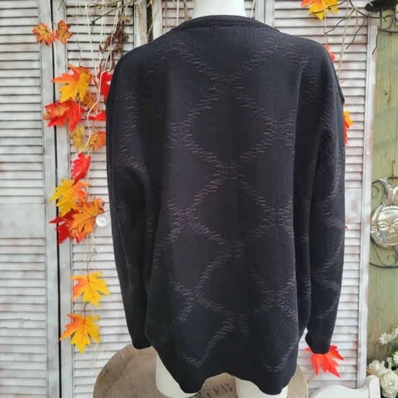 JANTZEN SIGNATURE Vintage Wool blend crewneck sweater, blue - Picture 2 of 6